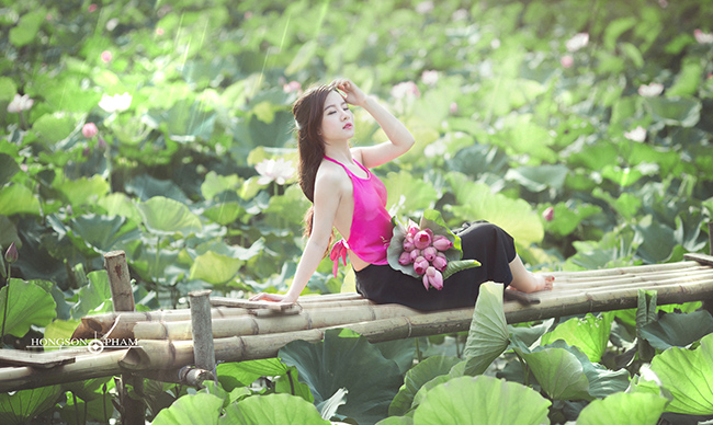 Sen nào đẹp được bằng em